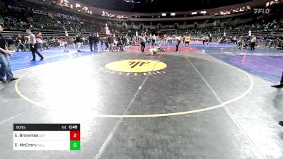 90 lbs Semifinal - Edward Brownlee, Eht vs Eli McCrary, Williamstown Braves