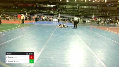 110 lbs Final - Lucas Paula, Olympic vs Tyrone Evans III, Orchard South WC