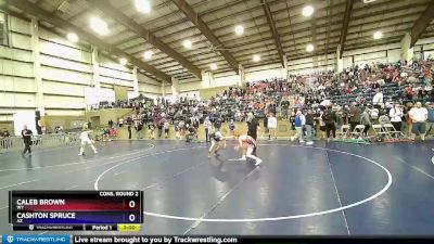 120 lbs Cons. Round 2 - Caleb Brown, WY vs Cashton Spruce, AZ