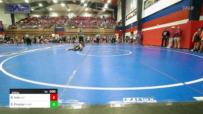 105 lbs Rr Rnd 1 - Blaike Ivie, Salina Wrestling Club vs Sophie Proctor, Henryetta Knights Wrestling Club