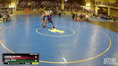 144 lbs Quarterfinal - Jhmal Boyd, Basic vs Cooper Milligan, Spanish Springs