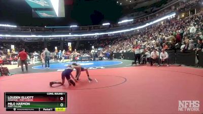 106-5A Cons. Round 1 - Milo Harmon, Fort Collins vs Louden Elliott, Fountain - Fort Carson