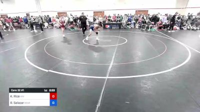 65 kg Cons 32 #1 - Kyle Rice, Viking Wrestling Club (IA) vs Ramon Salazar, Bear Cave Wrestling Club