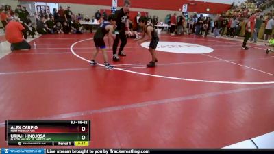 56-62 lbs Round 4 - Alex Carpio, Fort Morgan WC vs Uriah Hinojosa, Platte Valley Jr. Wrestling