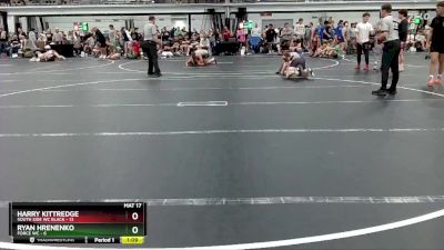 126 lbs Round 1 (8 Team) - Harry Kittredge, South Side WC Black vs Ryan Hrenenko, Force WC