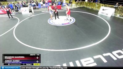 170 lbs Champ. Round 3 - Brandon Saavedra, California vs Adrian Juarez, Scotsmen Wrestling Club