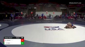 132 lbs Champ. Round 1 - Caleb Styn, La Costa Canyon High School Wrestling vs Gabriel Lemos, Temecula Valley High School Wrestling