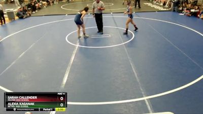 126G Quarterfinal - Sarah Callender, Palmer High School vs Alexia Kaganak, Bethel High School