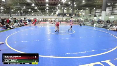 144 lbs Semis (4 Team) - Wyatt Early, GRAPPLERS GARAGE vs Hunter Johnson, GROUND UP USA