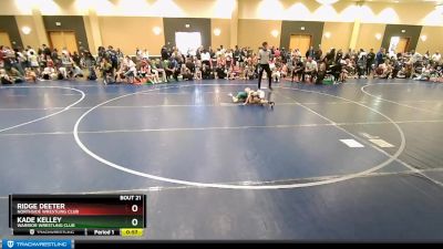 42 lbs Semifinal - Kade Kelley, Warrior Wrestling Club vs Ridge Deeter, Northside Wrestling Club