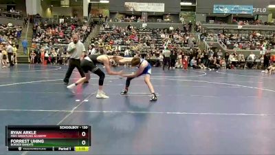 130 lbs Champ. Round 2 - Ryan Arkle, MWC Wrestling Academy vs Forrest Uhing, Border Bandits