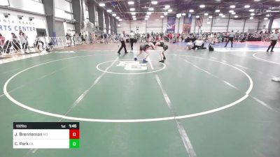 132 lbs Round Of 16 - Jacob Brenneman, MD vs Caleb Park, CA