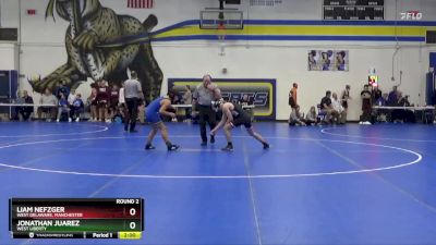 JV-7 lbs Round 2 - Jonathan Juarez, West Liberty vs Liam Nefzger, West Delaware, Manchester