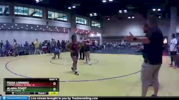 138 lbs Round 2 (10 Team) - Alaina Poast, Peg Leg Legion vs Tessa Lopardo, Charlie`s Angels- GA Pink