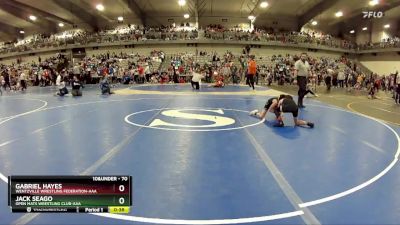 70 lbs Cons. Round 3 - Gabriel Hayes, Wentzville Wrestling Federation-AAA vs Jack Seago, Open Mats Wrestling Club-AAA