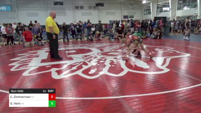 114-C lbs Consi Of 16 #1 - Chase Zimmerman, PA vs Gage Herb, OH