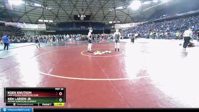 165 lbs Semifinal - Ken Larsen Jr., Ascend Wrestling Academy vs Koen Knutson, Lake Stevens Wrestling Club