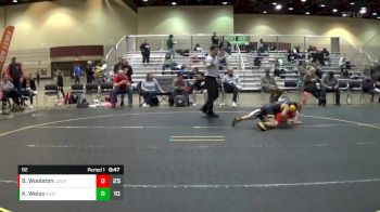 82 lbs Round 2 (4 Team) - Breckin Woolston, Lowell WC vs Kai Weiss, Indiana Outlaws