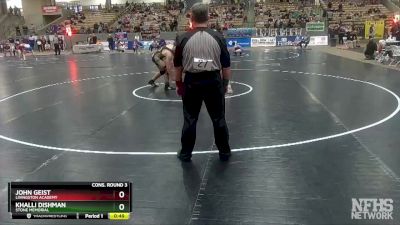 A 195 lbs Cons. Round 3 - John Geist, Livingston Academy vs Khalli Dishman, Stone Memorial