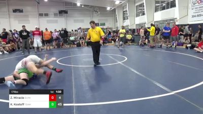 171 lbs Pools - Zach Miracle, Olympia National vs Kyser Kostoff, Team Gotcha