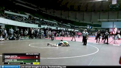 105 lbs 3rd Place Match - Owen Smyth, Hickory Wrestling Club vs Connor Vail, Great Bridge Wrestling Club