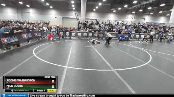 82 lbs 7th Place Match - Adonis Washington, IL vs Mick Dobbs, AK