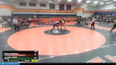 285 lbs Champ. Round 1 - Noah Nieberle, Milwaukee School Of Engineering vs Ka`Ron Lewis, Ozarks