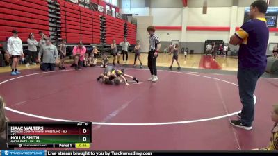 8U - 51 lbs Round 3 (6 Team) - Isaac Walters, Madison County Youth Wrestling - 8U vs Hollis Smith, Alpha Elite - 8U