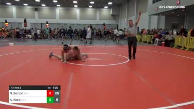 195 lbs Rr Rnd 3 - Nick Benton, South Florida Lightning vs Alex Ward, Team Va FCA Blue