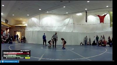 85 lbs Round 2 - Ella Hornbaker, Warrior Regional Training Center vs Maliah Fitzgerald-Bolden, Solid Tech Wrestling Club