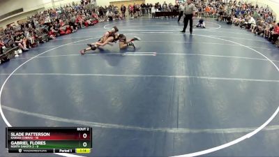 117 lbs Round 1 (6 Team) - Slade Patterson, Kansas Cobras vs Gabriel Flores, North Dakota 2