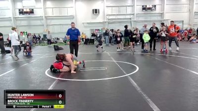 130 lbs Semis & 1st Wrestleback (8 Team) - Hunter Lawson, Ohio Gold 24K vs Brock Finnerty, Revolution Elite