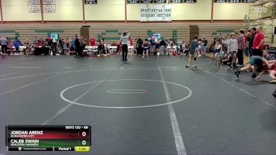 68 lbs Cons. Round 3 - Jordan Arenz, Gloucester City vs Caleb Swain, Henlopen Hammers