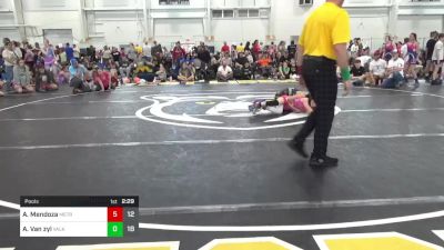 89 lbs Pools - Ana Mendoza, Metro All-Stars vs Ava Van Zyl, Valkyrie Girls WC