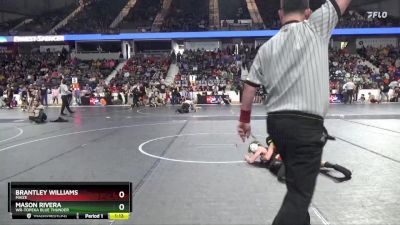 84 lbs Quarterfinal - Mason Rivera, WR-Topeka Blue Thunder vs Brantley Williams, Maize