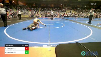 80 lbs Semifinal - Dawson Beckley, Team Tulsa Wrestling Club vs Jack Maguire, Chandler Takedown Club