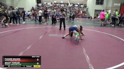 70 lbs Cons. Round 5 - Tucker Wilson, Elevate Wrestling Club vs Brody Fowler, Techfall Wrestling Club