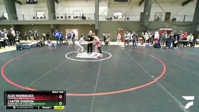 106 lbs Cons. Semi - Alex Rodriguez, Chatfield Wrestling Club vs Carter Dawson, Roseburg Mat Club /Umpqua Valley Wrestling Associaction