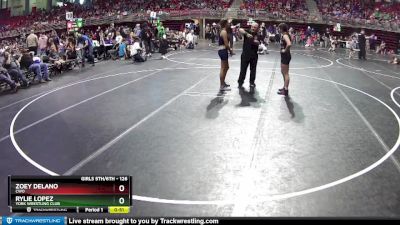 126 lbs Cons. Round 1 - Rylie Lopez, York Wrestling Club vs Zoey Delano, CWO