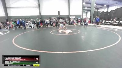 78 lbs Cons. Round 2 - Makaniku Pedro, Bethel AllStars Wrestling Club vs Cole Barragan, Washington