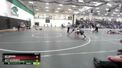 126 lbs Cons. Semi - Jet Brown, MoWest vs Jett Schwartz, Valley Center Wrestling Club