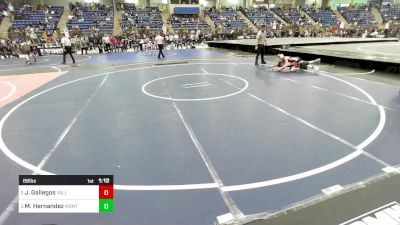 89 lbs Semifinal - Joseph Gallegos, Valley Bad Boys vs Mateo Hernandez, Montrose Elite