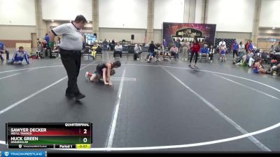 80 lbs Quarterfinal - Huck Green, Grindhouse vs Sawyer Decker, We?ll Trained