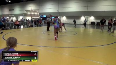 110 lbs Round 2 (8 Team) - Kendal Haynie, Charlie`s Angels-FL Blk vs Janessa Golder, Indiana Smackdown