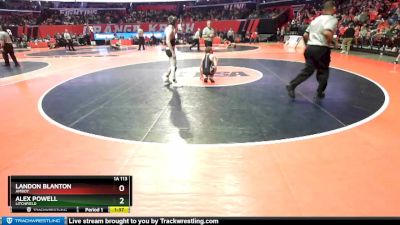 1A 113 lbs Cons. Round 2 - Alex Powell, Litchfield vs Landon Blanton, Amboy