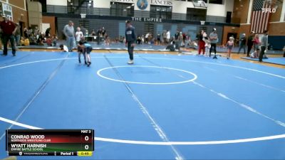 52-55 lbs Round 2 - Conrad Wood, Northside Wrestling Club vs Wyatt Harnish, Empire Battle School