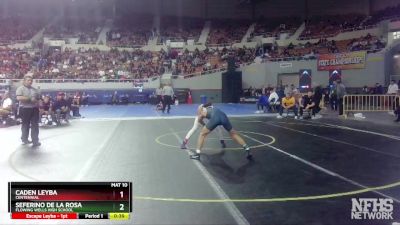 D2-113 lbs Cons. Round 3 - Seferino De La Rosa, Flowing Wells High School vs Caden Leyba, Centennial