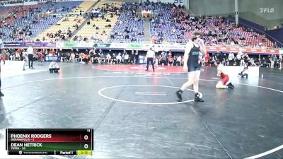 197 lbs Placement (4 Team) - Phoenix Rodgers, Indianapolis vs Dean Hetrick, Tiffin