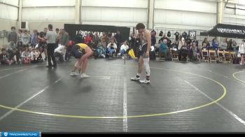 170 lbs Round 1 (4 Team) - Garrett Hilborn, Bay City MS vs Kaleb Miller, Birch Run MS