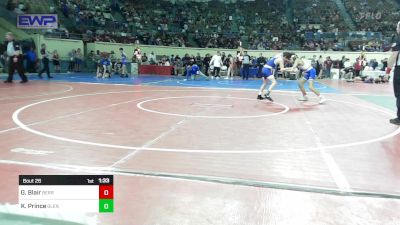 87 lbs Round Of 64 - Graham Blair, Berryhill High School vs Kash Prince, Glenpool Warriors